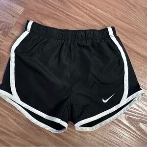 Nike Black 3T Athletic Shorts with White Trim